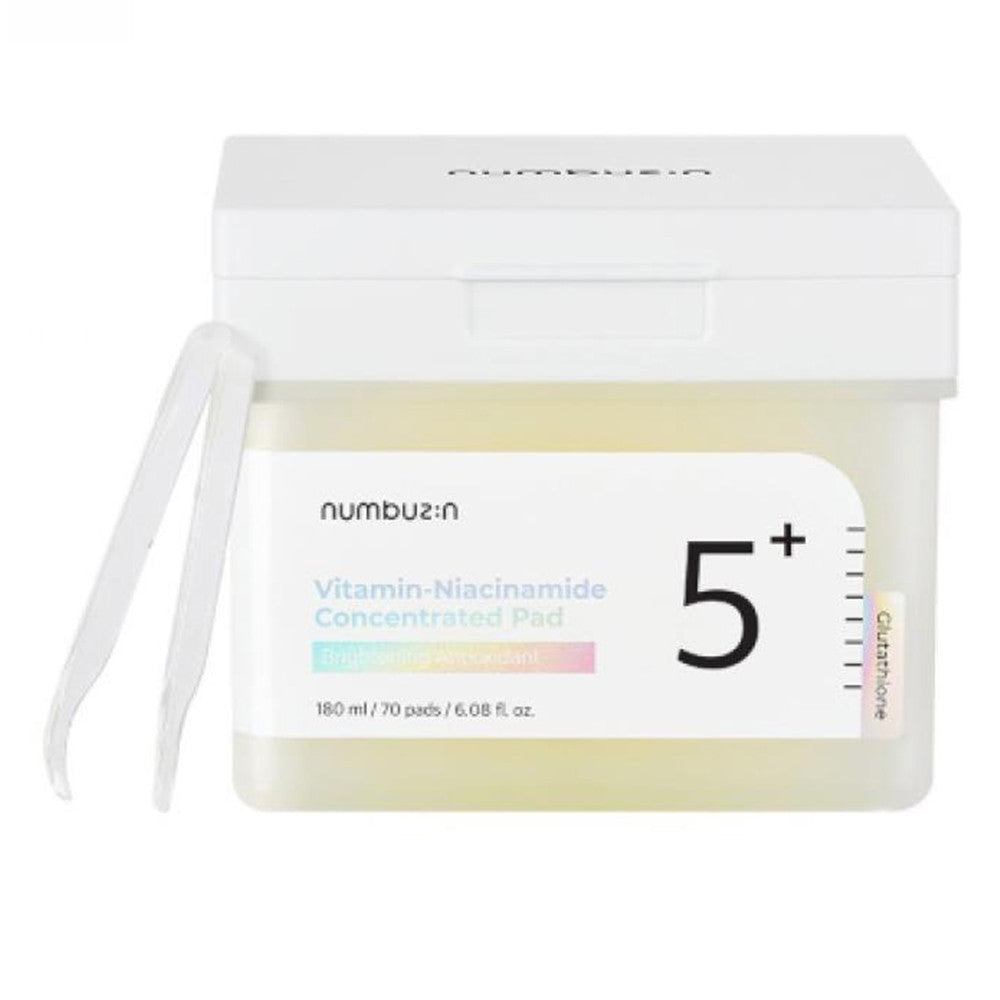 Numbuzin No.5 Vitamin Niacinamide Concentrated Pads Fades Away Dark Spots 6.08Oz (180ml) 70Ea